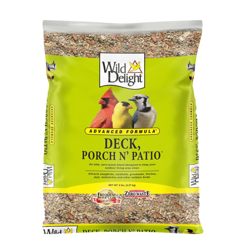 Wild Delight Deck, Porch N' Patio No Waste Bird Food, 5 lb, (374050) - Image 2